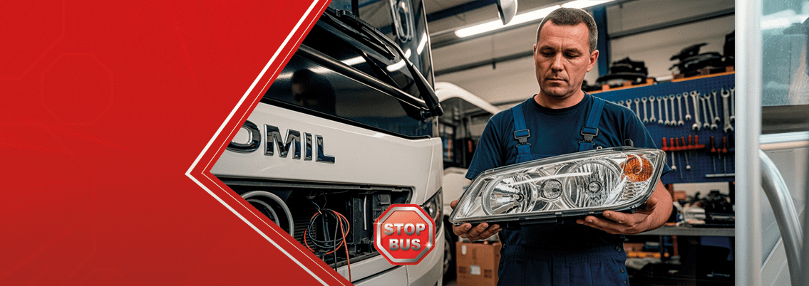 como escolher faróis para ônibus