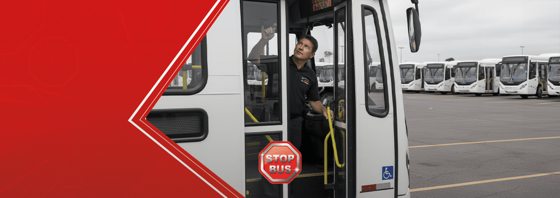 Válvula para porta de ônibus